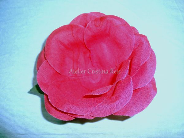 ROSA ABERTA EM TRICOLINE DIVERSAS CORES